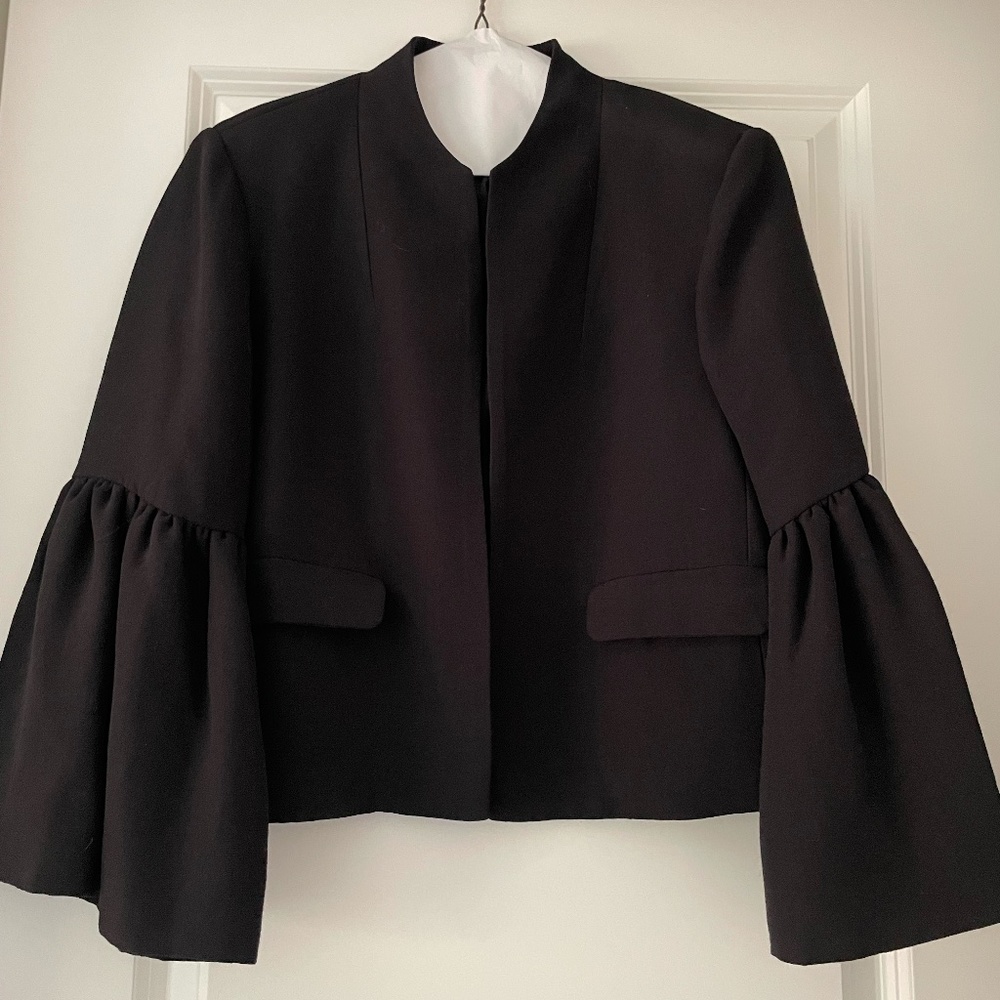 Ulla Johnson, Black blazer with flutter sleeves. size 4